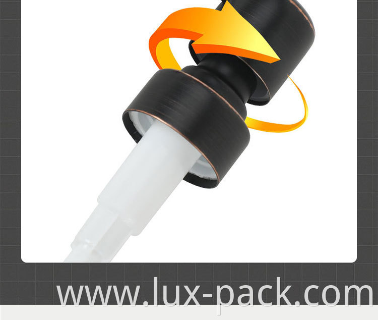 28/410 24/410 Pink black hdpe plastic silver neck lotion pump bottle for skincare
